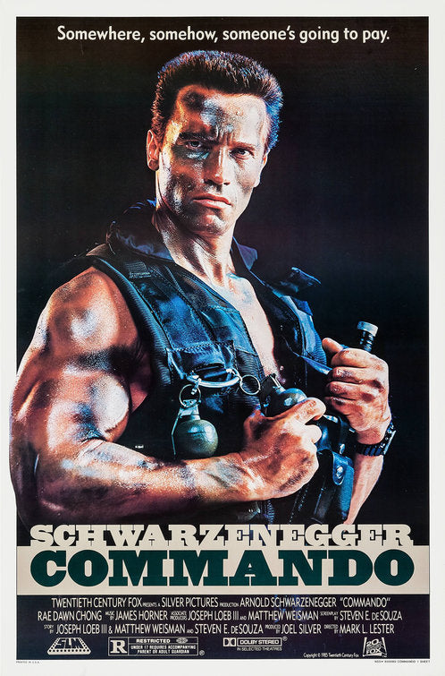 the movie poster: Commando (1985)