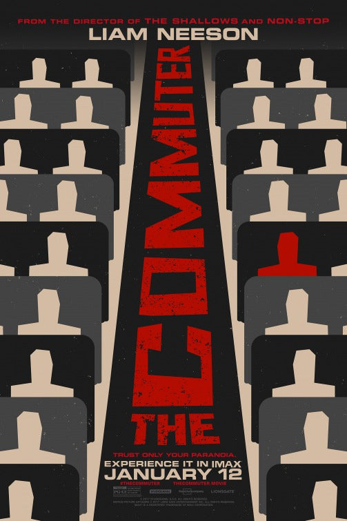 1000 piece jigsaw puzzle for the movie poster: The Commuter (2018) ver11
