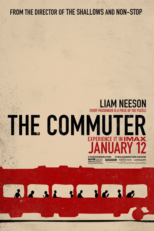 1000 piece jigsaw puzzle for the movie poster: The Commuter (2018) ver6