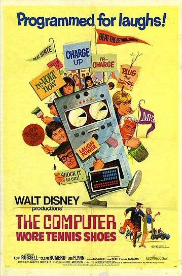the movie poster: The Computer Wore Tennis Shoes (1970) ver1