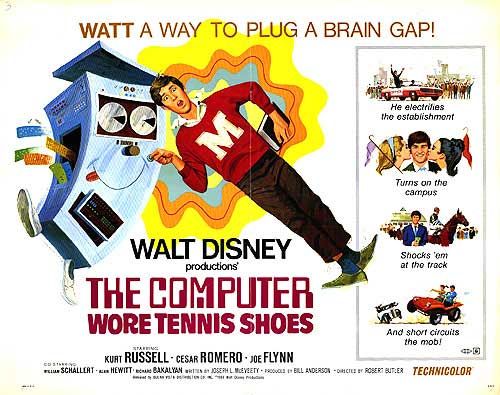 the movie poster: The Computer Wore Tennis Shoes (1970) ver2