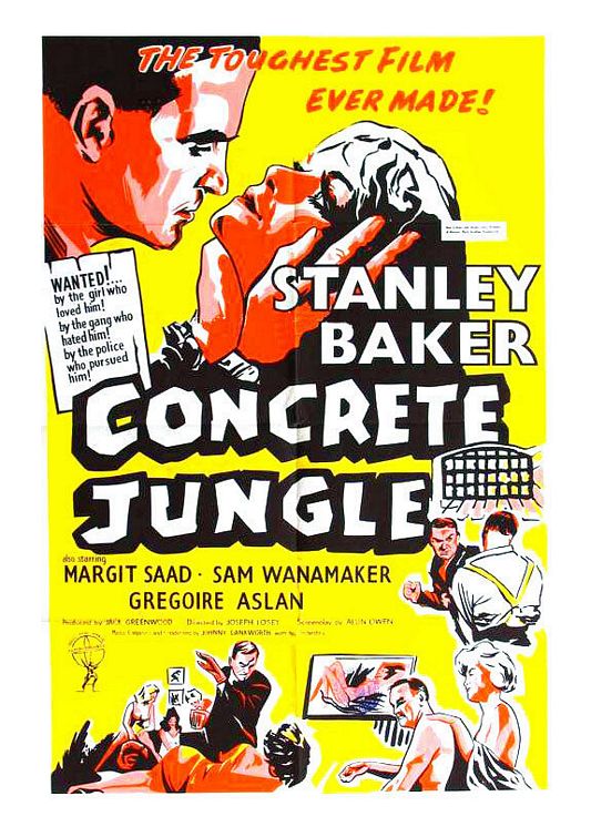 the movie poster: The Concrete Jungle (aka The Criminal) (1960)