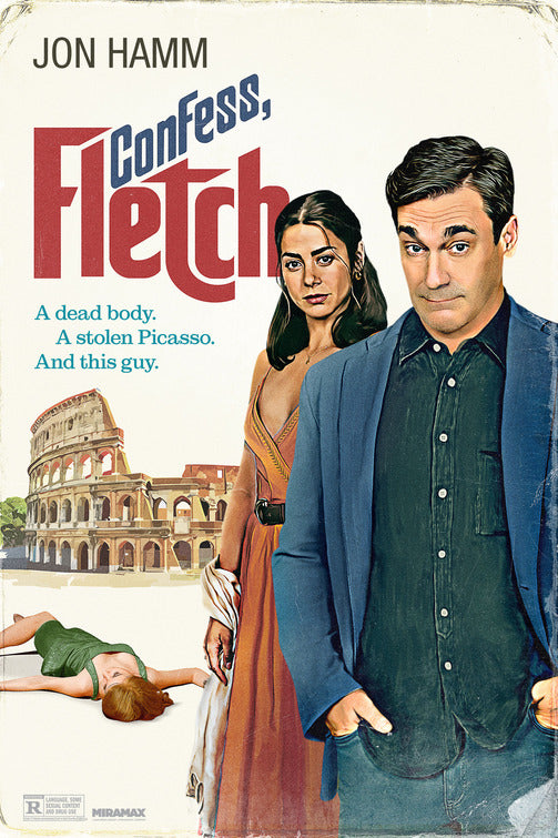 1000 piece jigsaw puzzle for the movie poster: Confess, Fletch (2022)