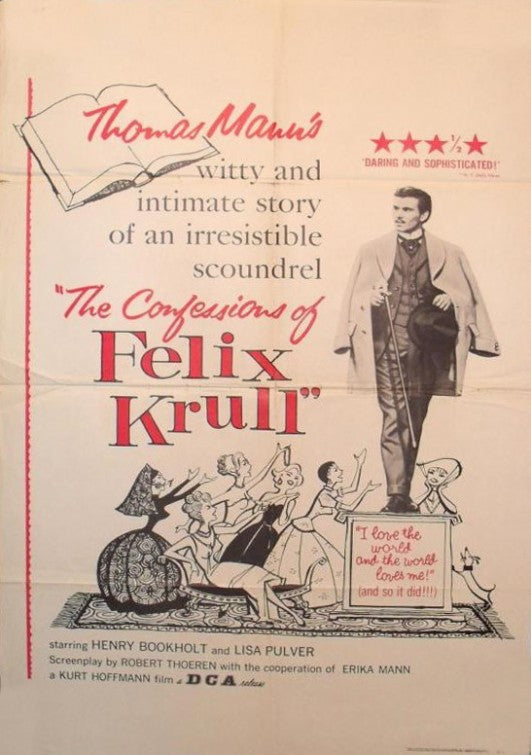 1000 piece jigsaw puzzle for the movie poster: Confessions of Felix Krull (1957)