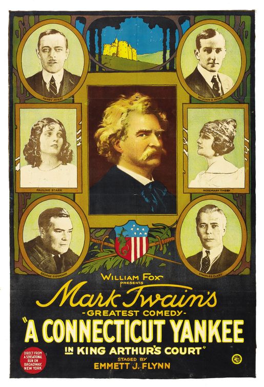 the movie poster: A Connecticut Yankee in King Arthur's Court (1921) ver2