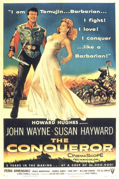 the movie poster: The Conqueror (1956)