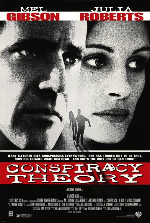 the movie poster: Conspiracy Theory (1997)
