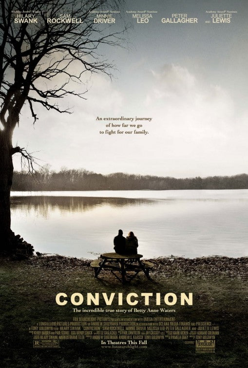 1000 piece jigsaw puzzle for the movie poster: Conviction (2010)