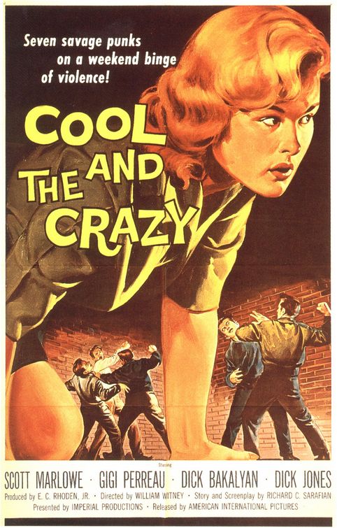 the movie poster: The Cool and the Crazy (1958)