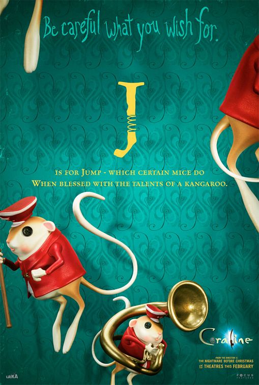 the movie poster: Coraline (2009) ver12