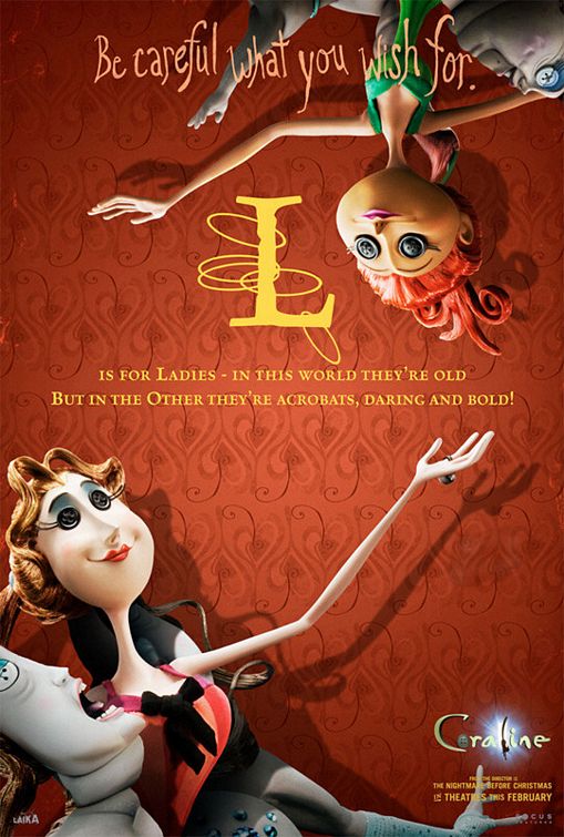 the movie poster: Coraline (2009) ver14