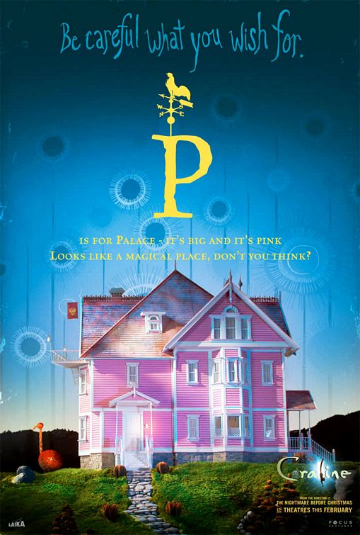 1000 piece jigsaw puzzle for the movie poster: Coraline (2009) ver18