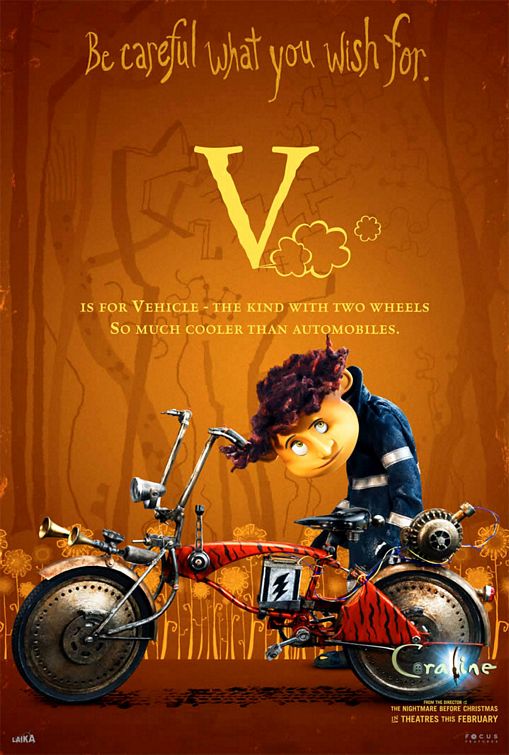 1000 piece jigsaw puzzle for the movie poster: Coraline (2009) ver24