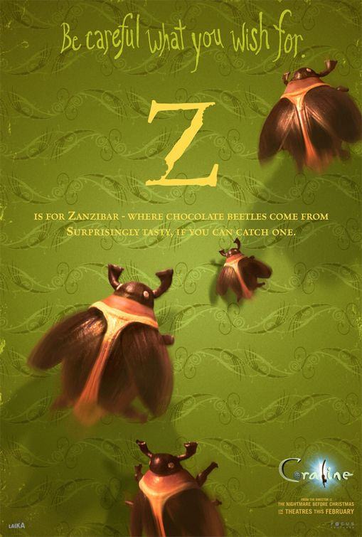 the movie poster: Coraline (2009) ver28