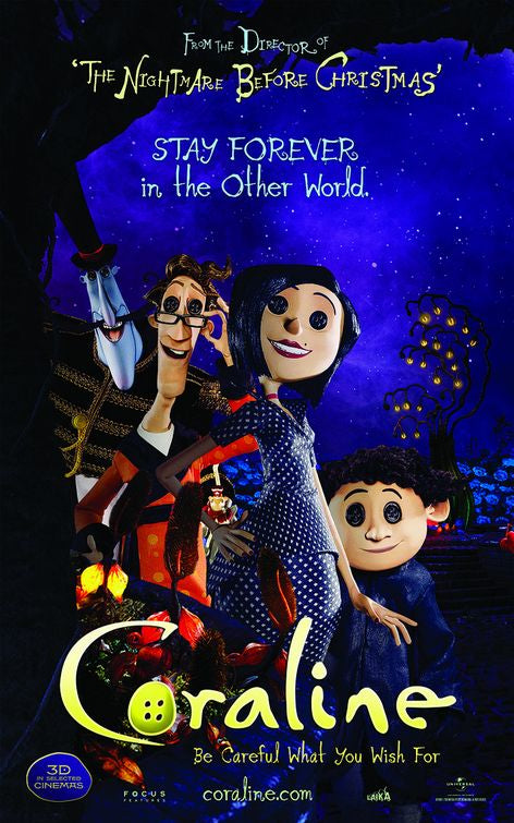 1000 piece jigsaw puzzle for the movie poster: Coraline (2009) ver30