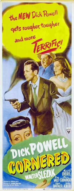 the movie poster: Cornered (1945) ver2
