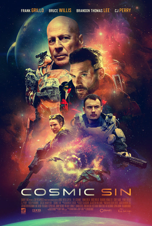 1000 piece jigsaw puzzle for the movie poster: Cosmic Sin (2021)