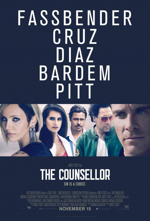 1000 piece jigsaw puzzle for the movie poster: The Counselor (2013) ver7