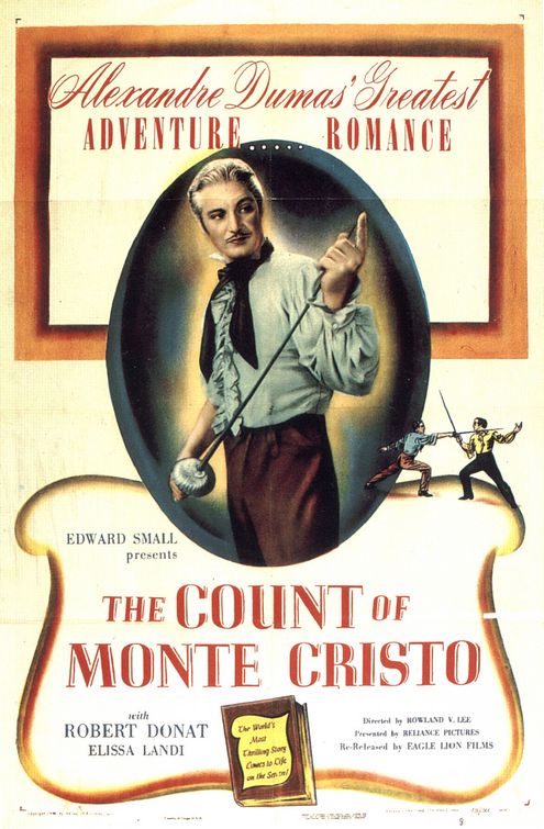 the movie poster: The Count of Monte Cristo (1934)