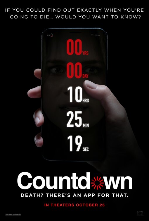 1000 piece jigsaw puzzle for the movie poster: Countdown (2019)