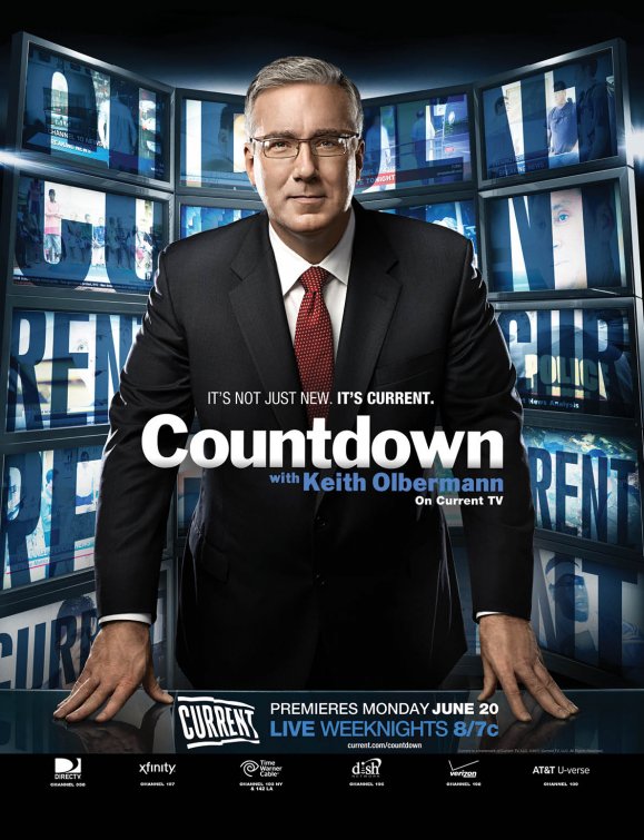 1000 piece jigsaw puzzle for tv poster: Countdown with Keith Olbermann