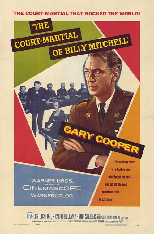 the movie poster: The Court-Martial of Billy Mitchell (1955)