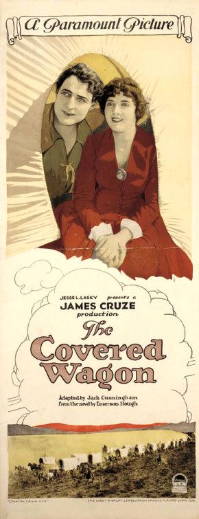 the movie poster: The Covered Wagon (1923)