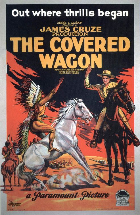 the movie poster: The Covered Wagon (1923) ver3