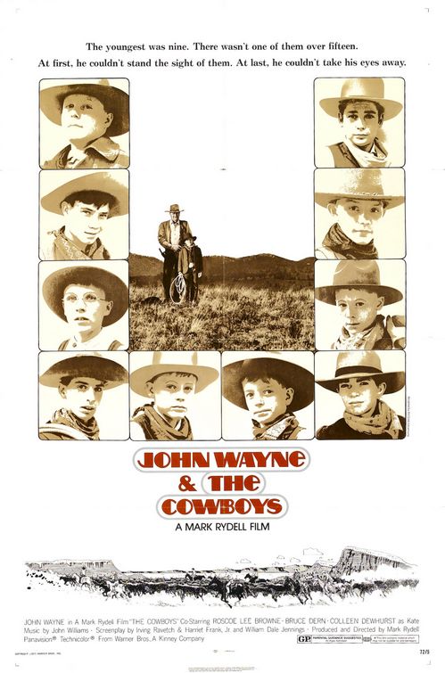 the movie poster: The Cowboys (1972)