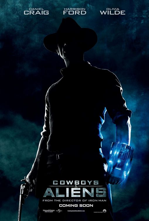 1000 piece jigsaw puzzle for the movie poster: Cowboys & Aliens (2011) ver2
