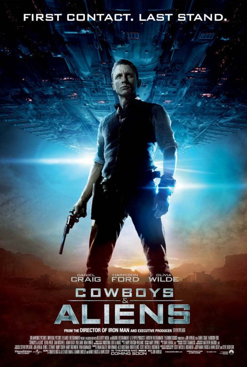 1000 piece jigsaw puzzle for the movie poster: Cowboys & Aliens (2011) ver4