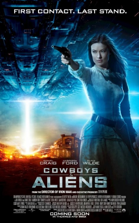 1000 piece jigsaw puzzle for the movie poster: Cowboys & Aliens (2011) ver9