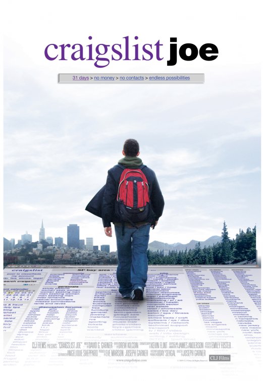 1000 piece jigsaw puzzle for the movie poster: Craigslist Joe (2012)