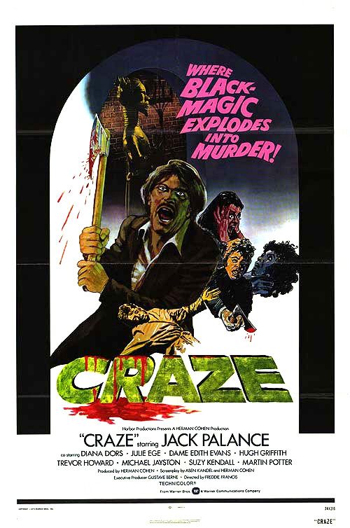 the movie poster: Craze (1974)