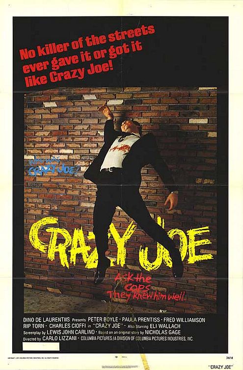 the movie poster: Crazy Joe (1974)