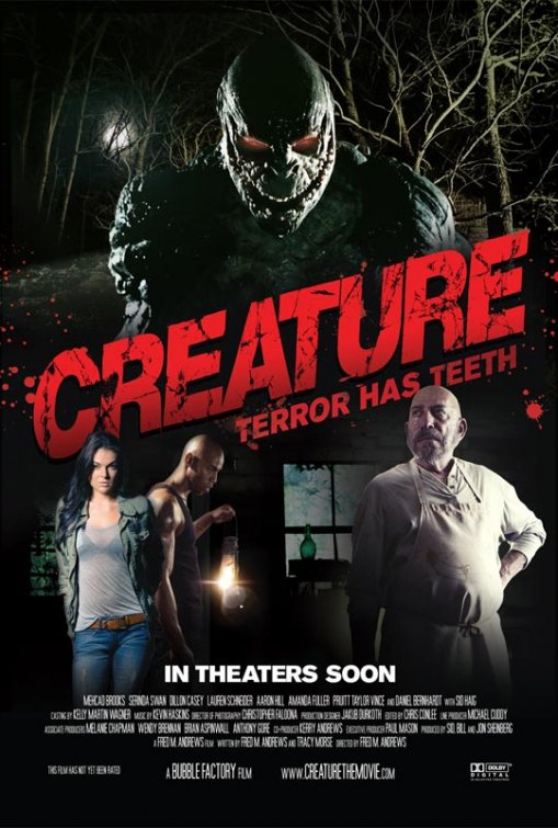 1000 piece jigsaw puzzle for the movie poster: Creature (2011)