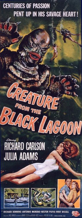 the movie poster: Creature from the Black Lagoon (1954) ver2