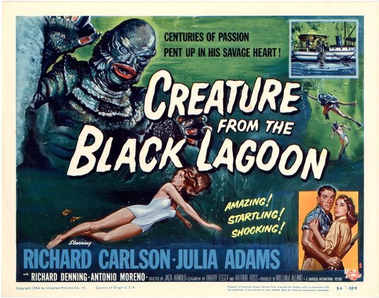 the movie poster: Creature from the Black Lagoon (1954) ver5