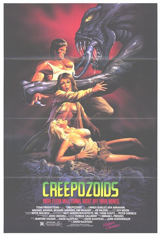the movie poster: Creepozoids (1987)