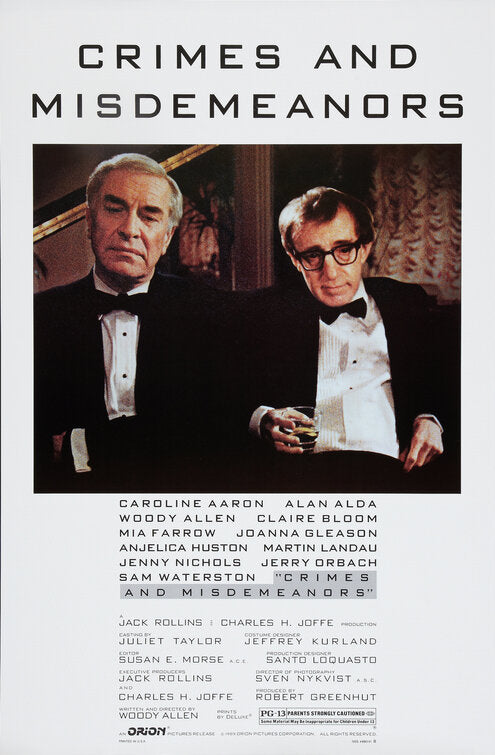 the movie poster: Crimes and Misdemeanors (1989)