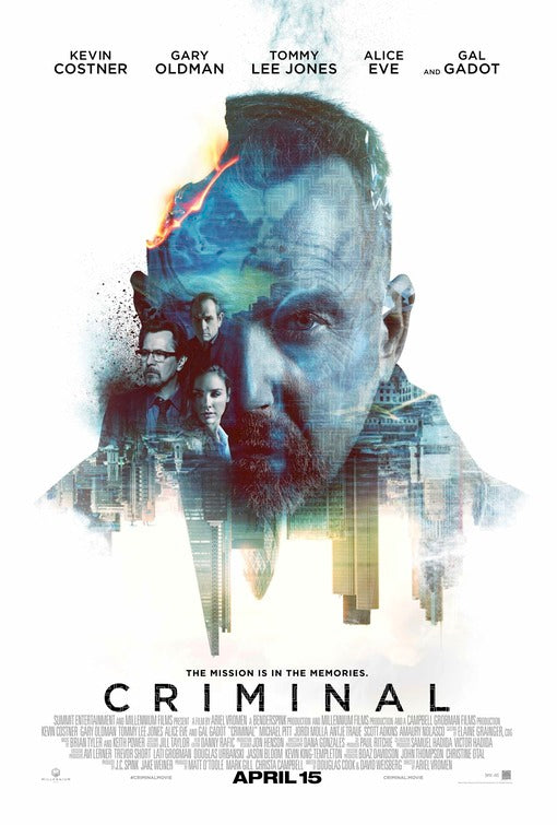 1000 piece jigsaw puzzle for the movie poster: Criminal (2016) ver5