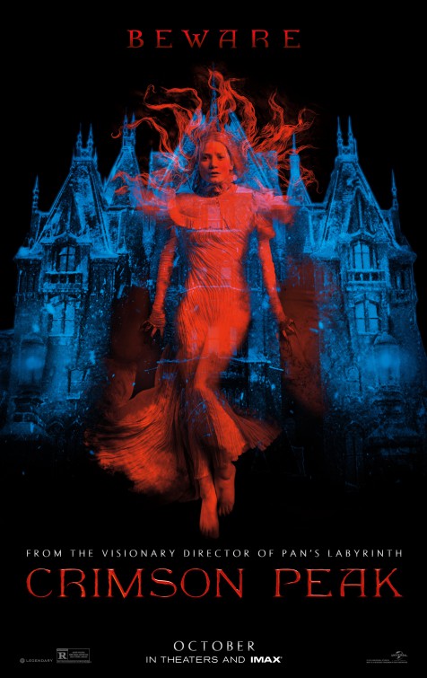 1000 piece jigsaw puzzle for the movie poster: Crimson Peak (2015)