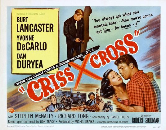 the movie poster: Criss Cross (1949) ver2