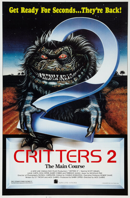 the movie poster: Critters 2: The Main Course (1988)