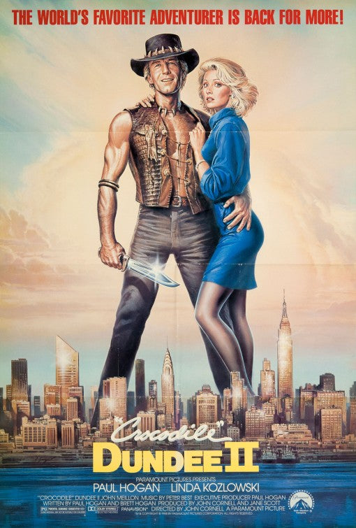 the movie poster: Crocodile Dundee II (1988) ver2