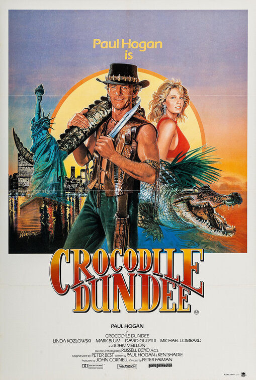 the movie poster: Crocodile Dundee (1986) ver2