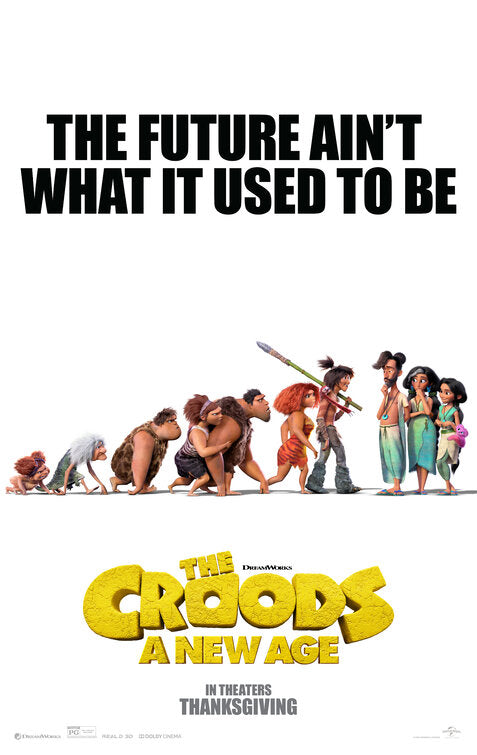 1000 piece jigsaw puzzle for the movie poster: The Croods: A New Age (2020)
