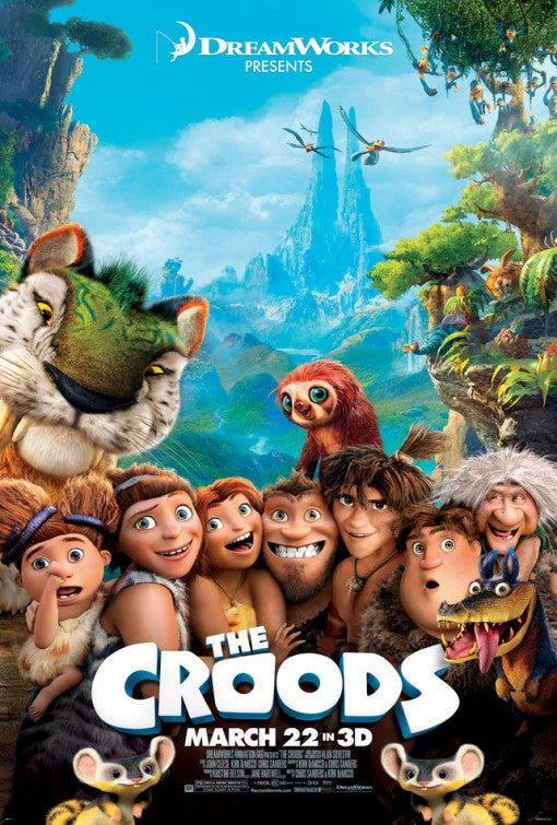 1000 piece jigsaw puzzle for the movie poster: The Croods (2013) ver11