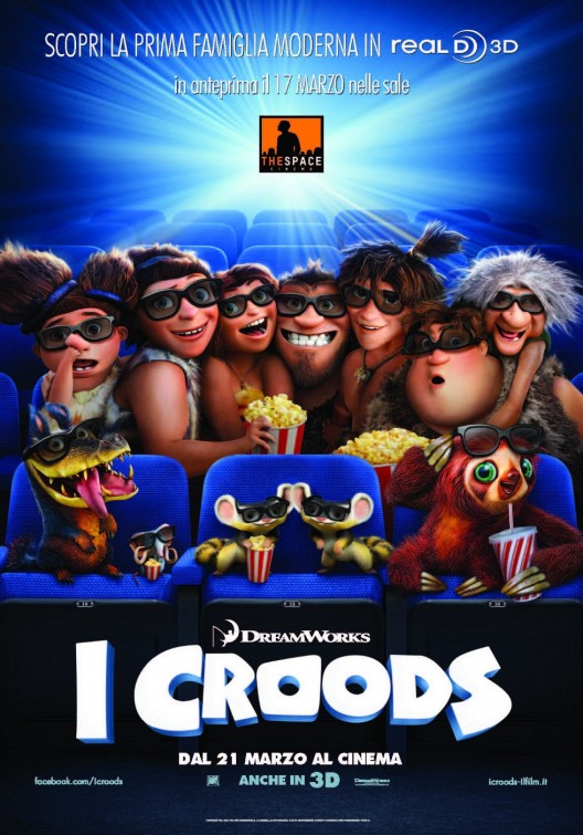 1000 piece jigsaw puzzle for the movie poster: The Croods (2013) ver15