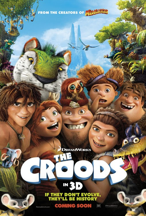 1000 piece jigsaw puzzle for the movie poster: The Croods (2013) ver8